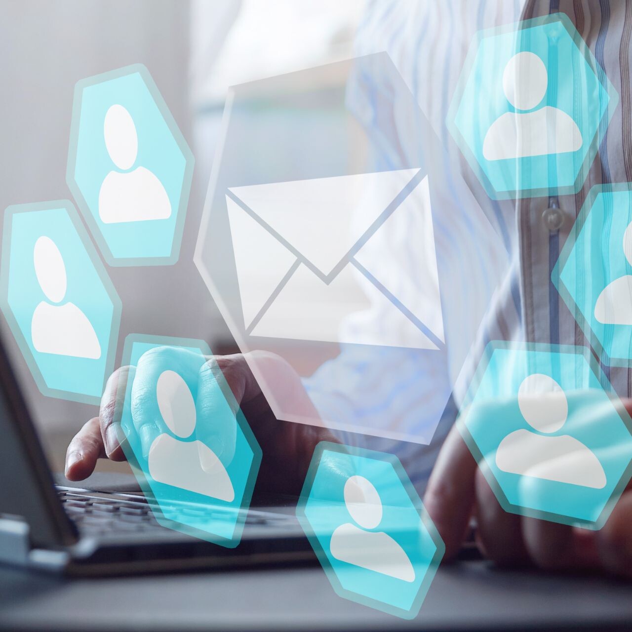 banner-with-a-newsletter-and-people-receiving-it