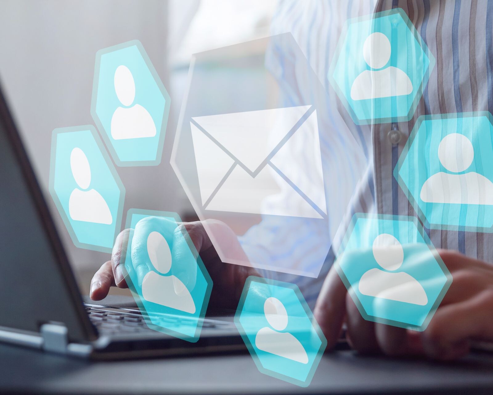 banner-with-a-newsletter-and-people-receiving-it