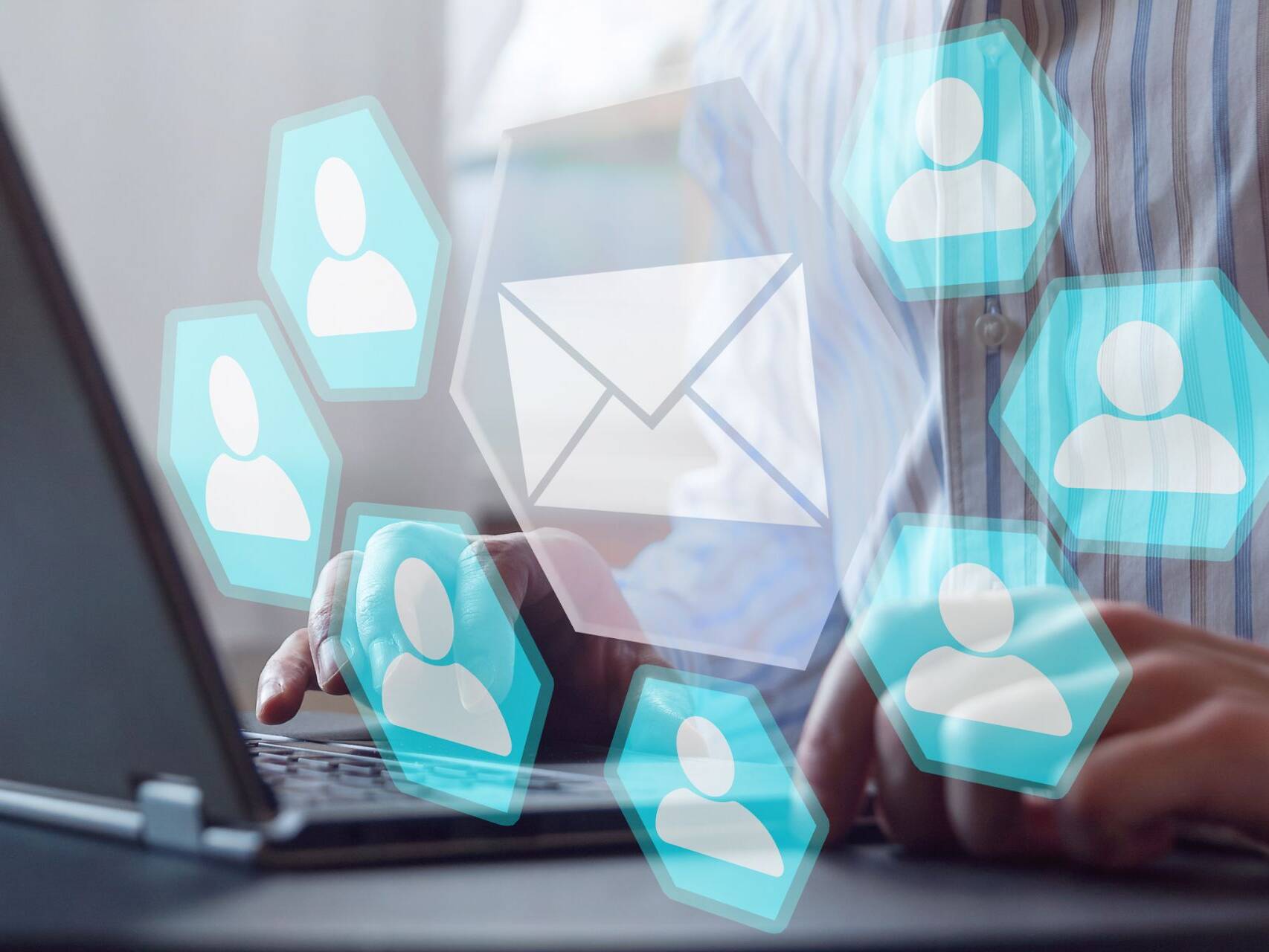 banner-with-a-newsletter-and-people-receiving-it