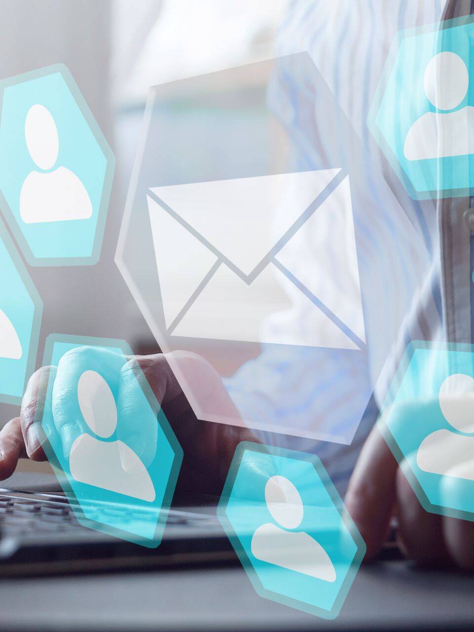 banner-with-a-newsletter-and-people-receiving-it